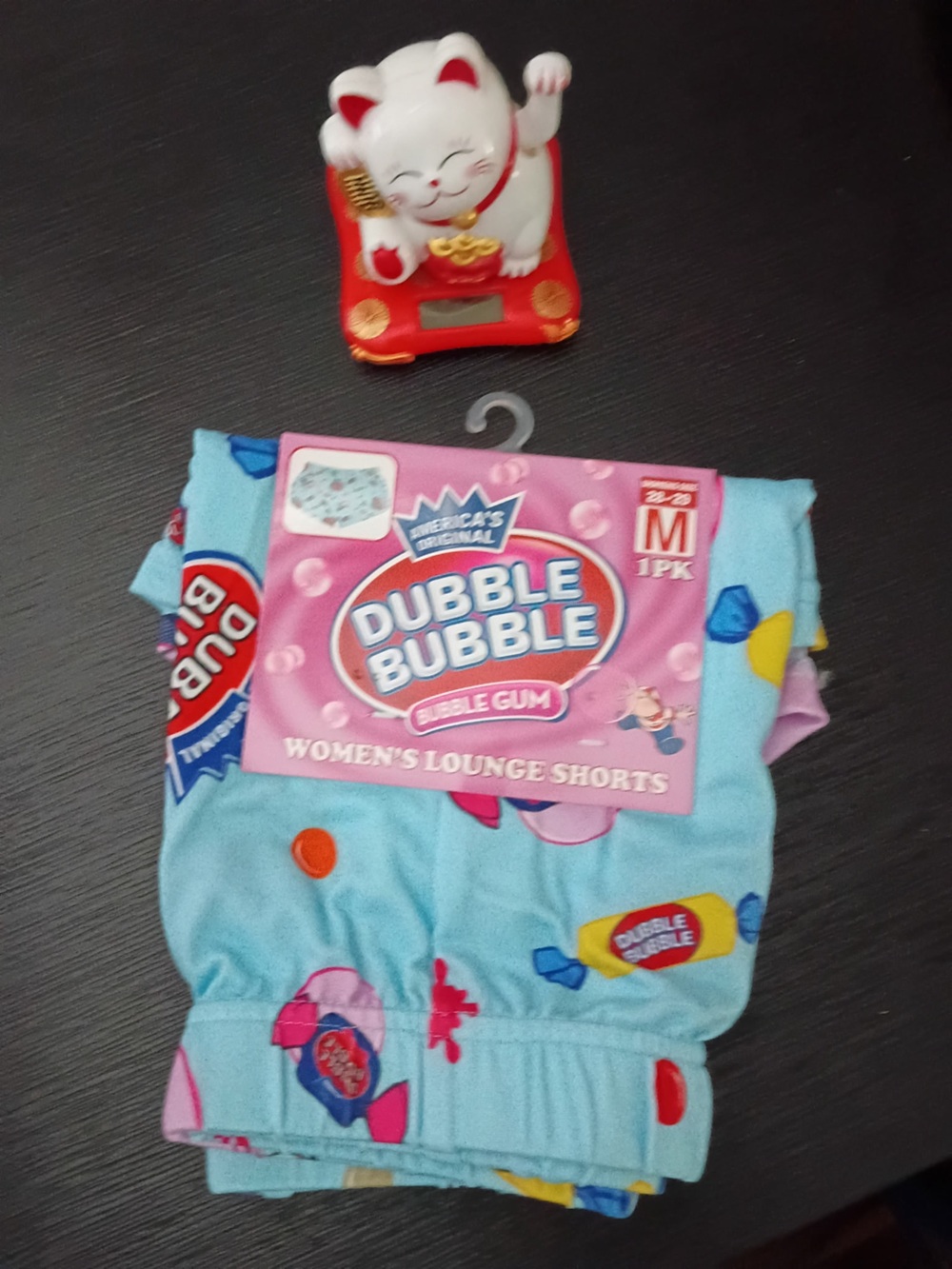 Dubble Bubble Women's Lounge Shorts - Light Blue Candy Print